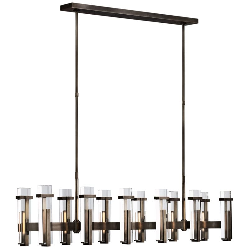 Malik Large Linear Chandelier - Avenue Design high end lighting in Montreal