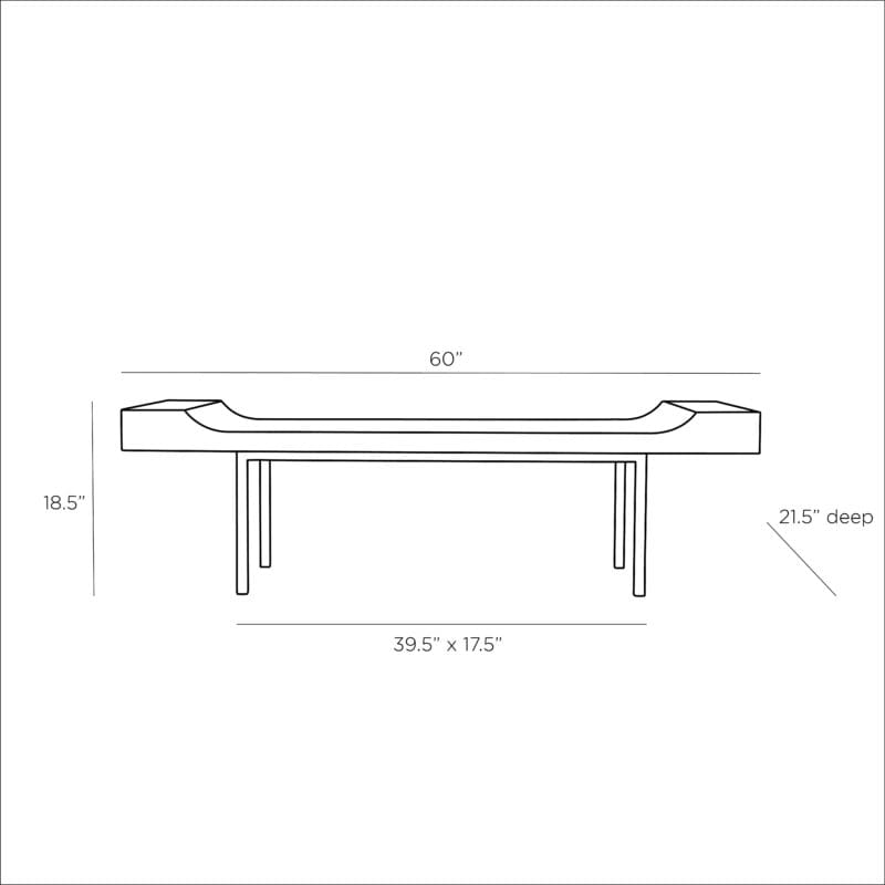 Lanny Bench - Avenue Design Montreal