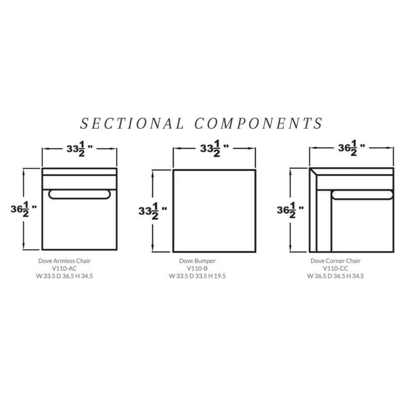 Dove sectional - Avenue Design Montreal