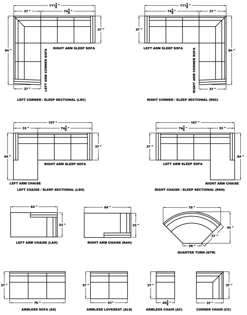 Tenley sectional - Avenue Design Montreal