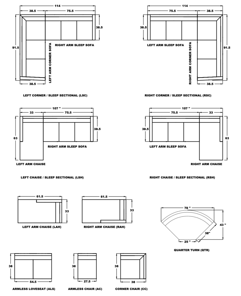 Fairgrove Sectional - Avenue Design high end furniture in Montreal