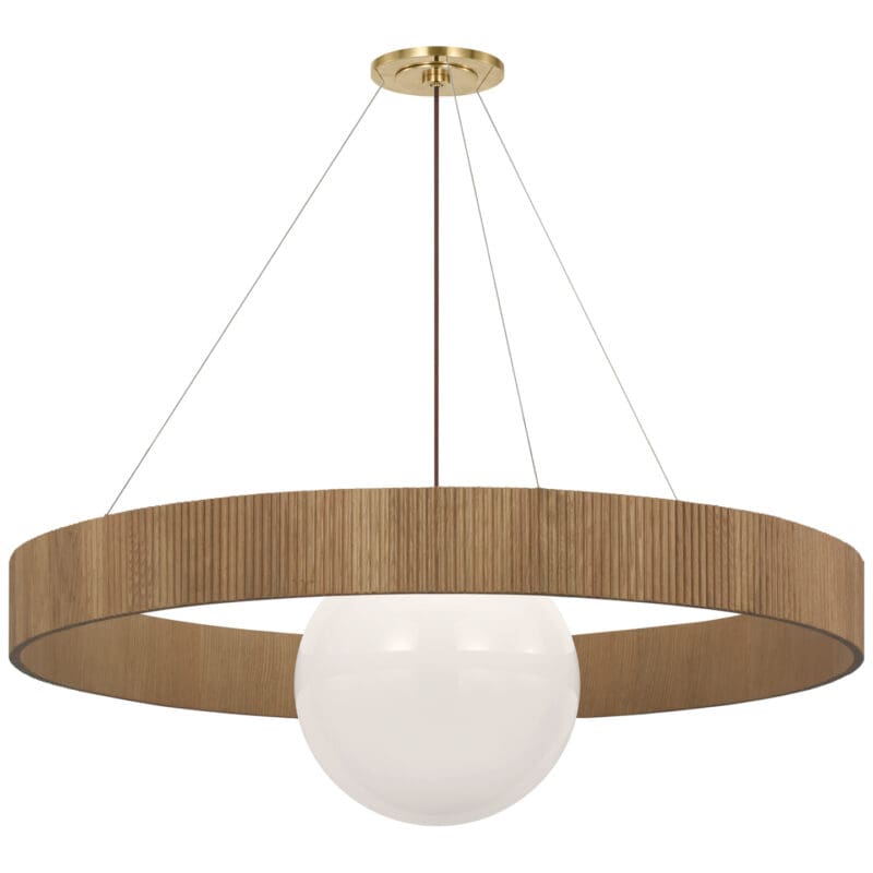 Arena 53" Ring and Globe Chandelier