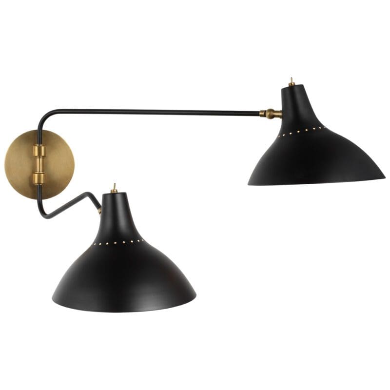 Charlton Medium Double Wall Light - Avenue Design high end lighting and accessories in Montreal