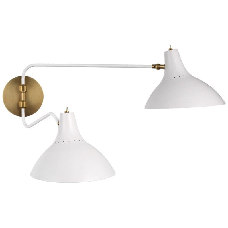 Charlton Medium Double Wall Light - Avenue Design high end lighting and accessories in Montreal