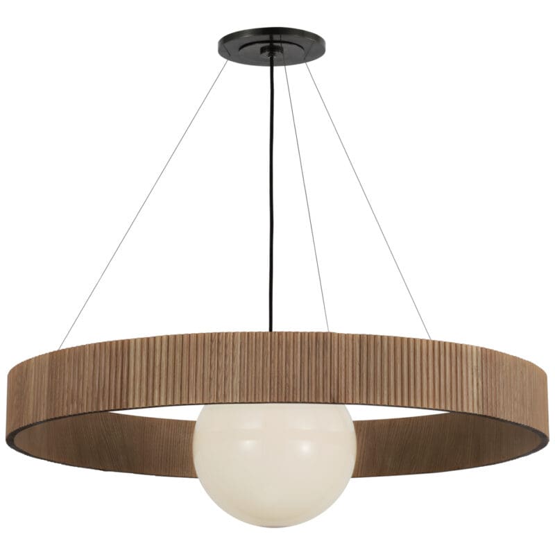 Arena 42" Ring and Globe Chandelier