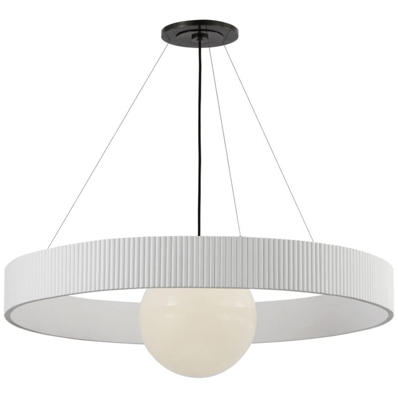 Arena 42" Ring and Globe Chandelier