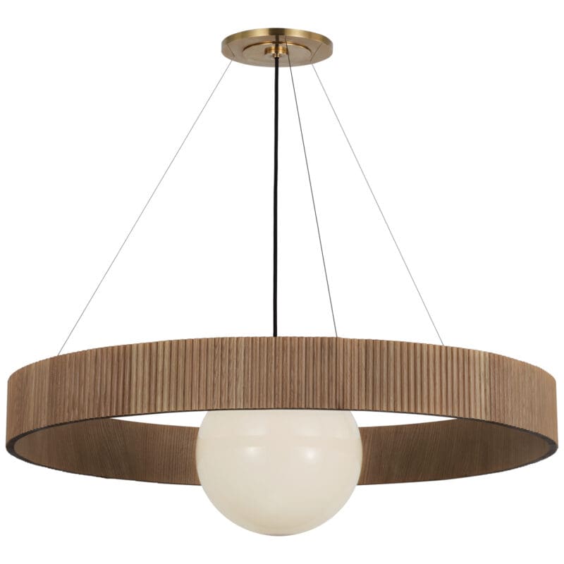 Arena 42" Ring and Globe Chandelier