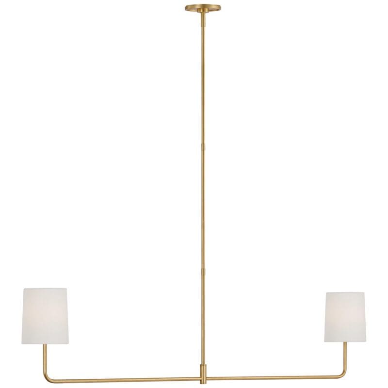 Go Lightly 54" Two Light Linear Chandelier - Avenue Design high end lighting in Montreal