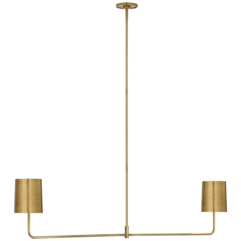 Go Lightly 54" Two Light Linear Chandelier