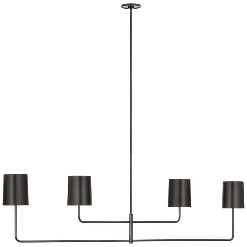 Go Lightly 70" Four Light Linear Chandelier - Avenue Design high end lighting in Montreal