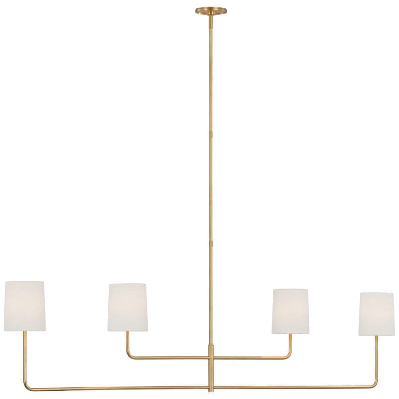 Go Lightly 70" Four Light Linear Chandelier - Avenue Design high end lighting in Montreal