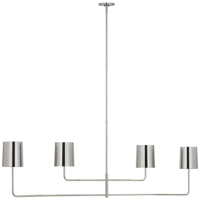 Go Lightly 70" Four Light Linear Chandelier - Avenue Design high end lighting in Montreal