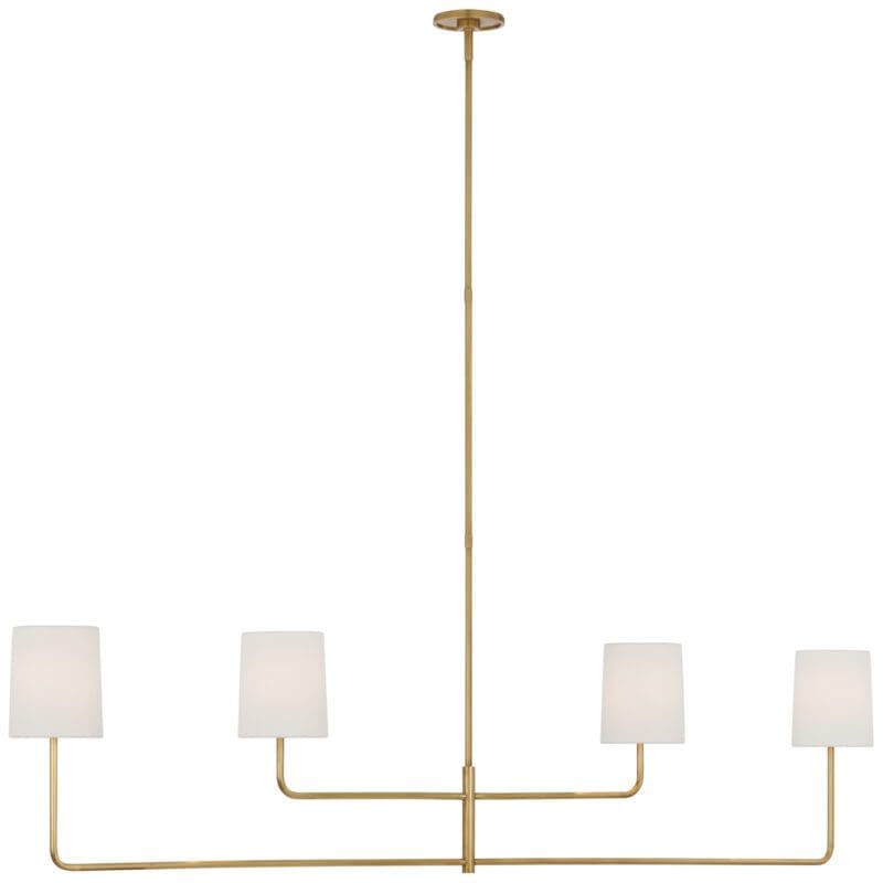 Go Lightly 70" Four Light Linear Chandelier - Avenue Design high end lighting in Montreal