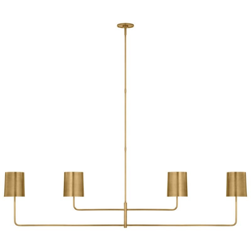 Go Lightly 70" Four Light Linear Chandelier - Avenue Design high end lighting in Montreal