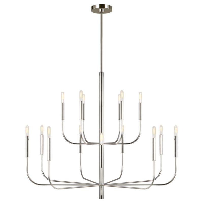 Brianna Large Two-Tier Chandelier - Avenue Design high end lighting in Montreal