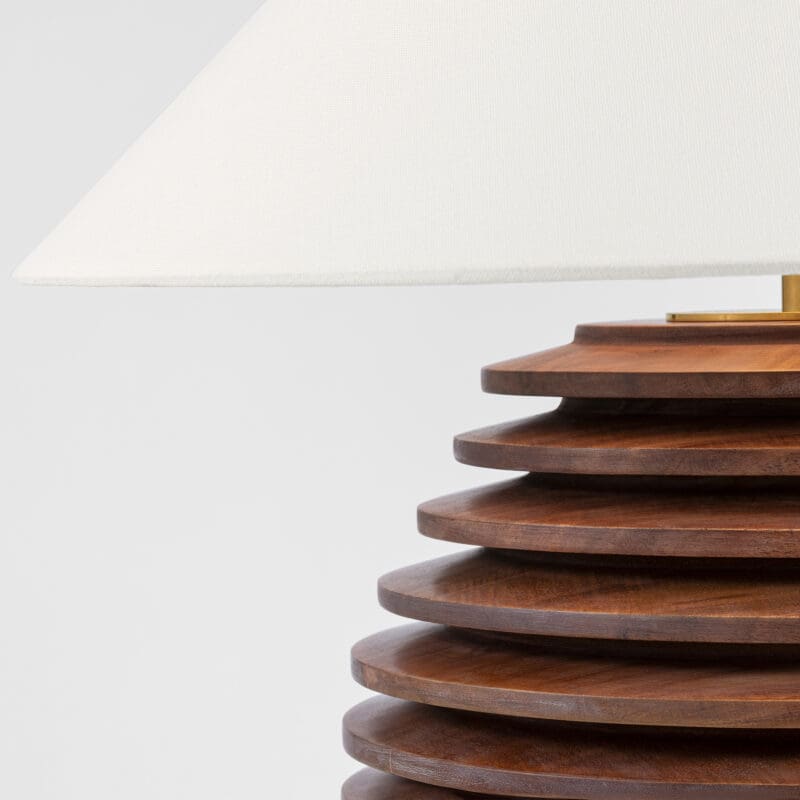 Crenelle 20" Stacked Table Lamp - Avenue Design high end lighting in Montreal