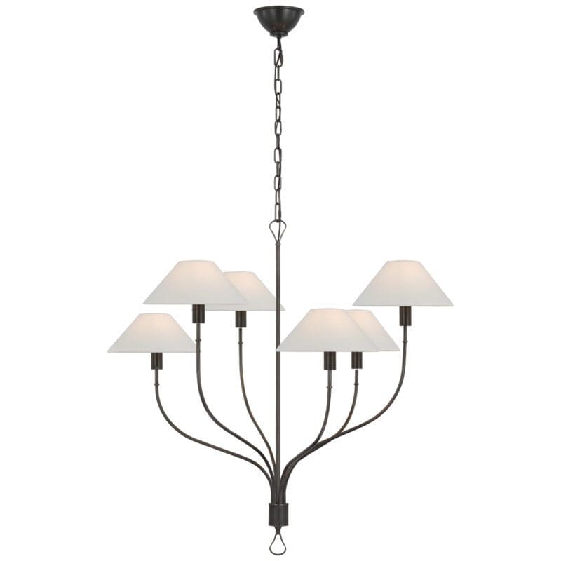 Griffin Large Staggered Tail Chandelier - Avenue Design high end lighting in Montreal