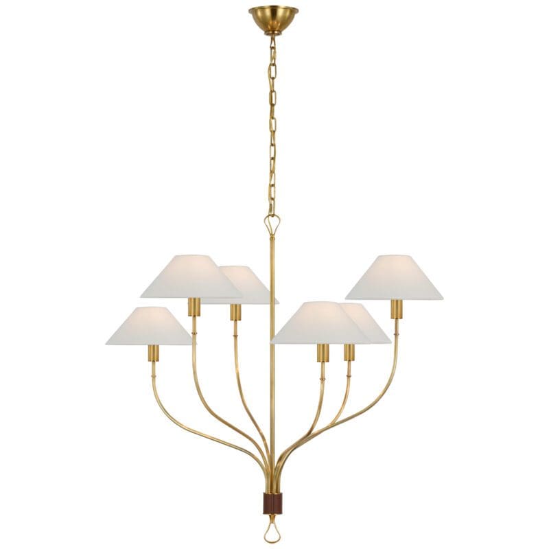 Griffin Large Staggered Tail Chandelier - Avenue Design high end lighting in Montreal