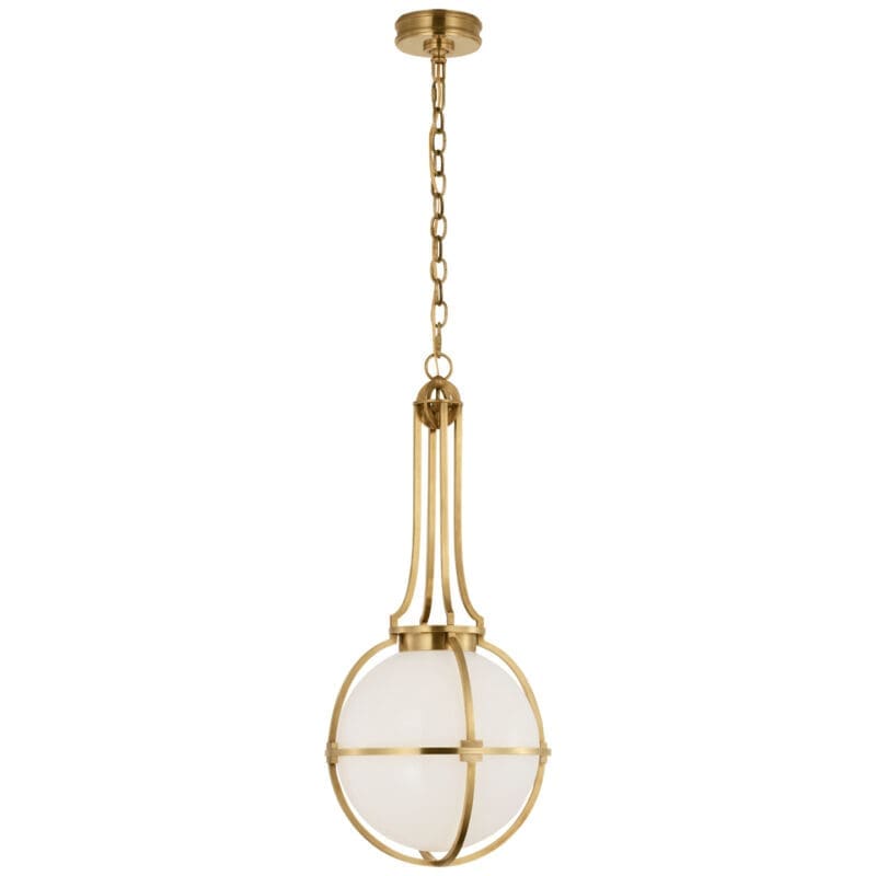 Gracie Medium Captured Globe Pendant - Avenue Design high end lighting in Montreal