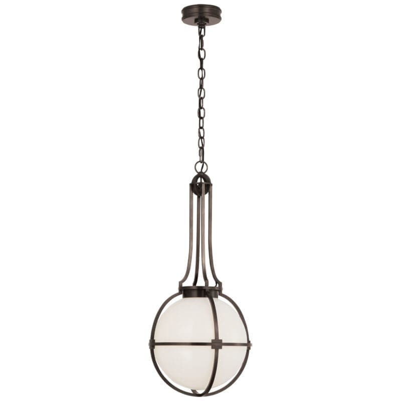 Gracie Medium Captured Globe Pendant - Avenue Design high end lighting in Montreal