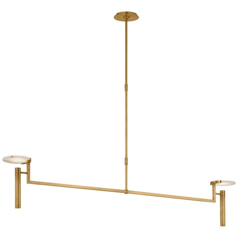 Melange Floating Disc Linear Chandelier - Avenue Design high end lighting in Montreal