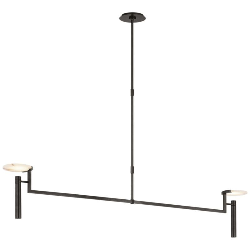 Melange Floating Disc Linear Chandelier - Avenue Design high end lighting in Montreal