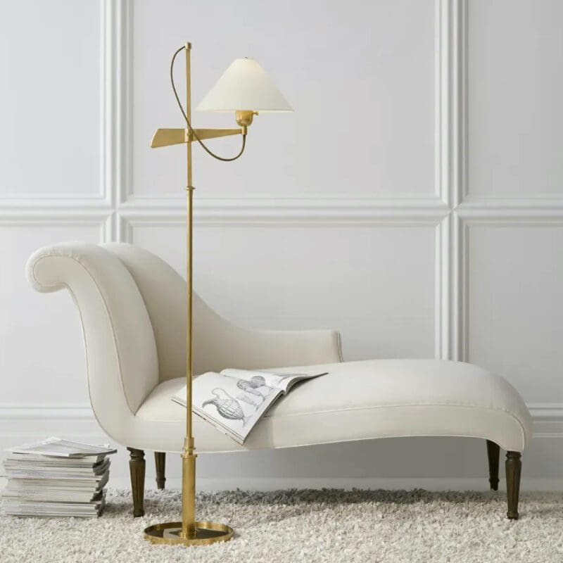 Hargett Bridge Arm Floor Lamp - Avenue Design high end lighting in Montreal