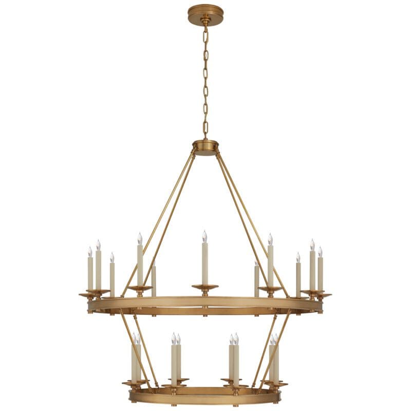 Launceton Large Two Tiered Chandelier - Avenue Design high end lighting in Montreal