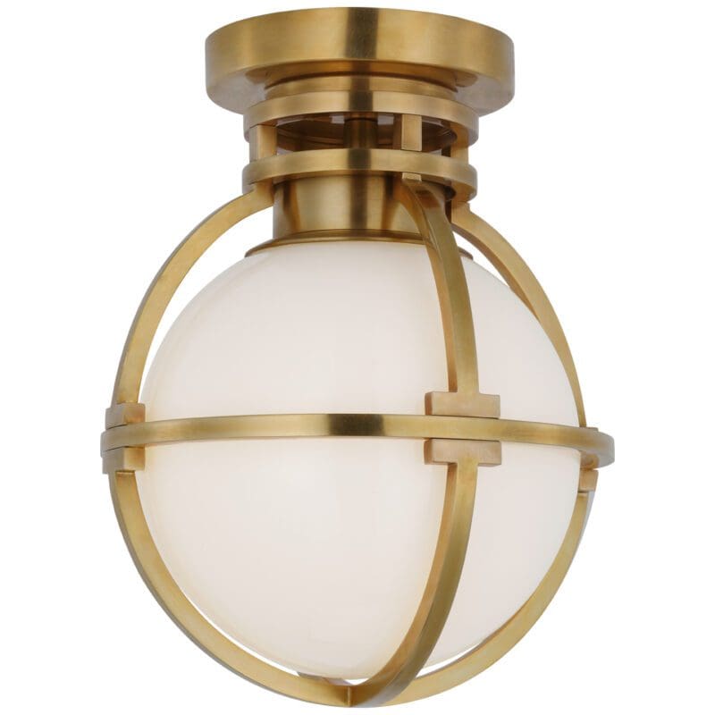 Gracie 7" Captured Globe Flush Mount - Avenue Design high end lighting in Montreal