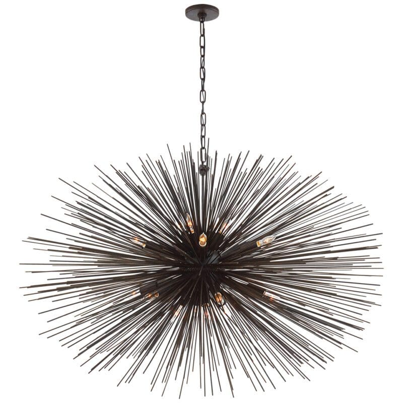 Strada Large Oval Chandelier - Avenue Design high end lighting in Montreal