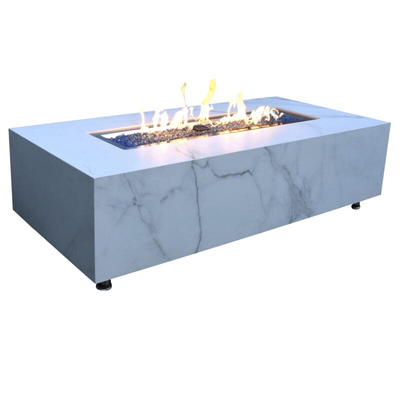 Carrara Fire Table - Avenue Design high end outdoor furniture in Montreal