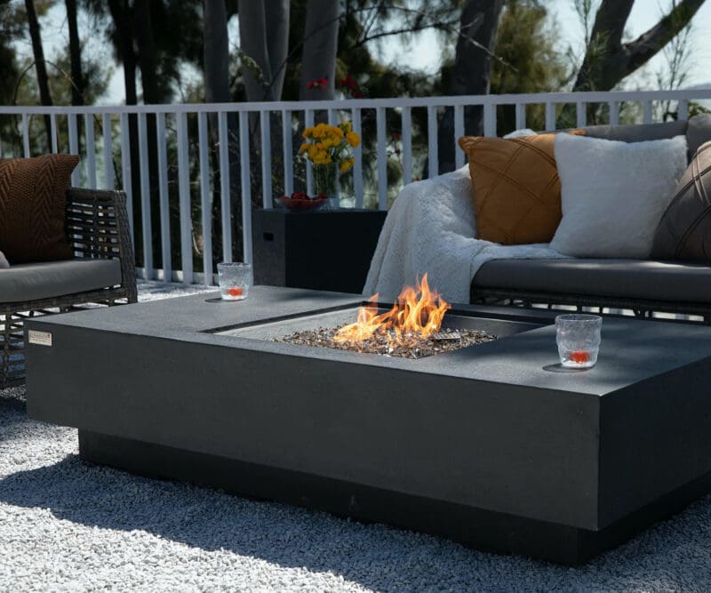 Cannes Fire Table - Avenue Design high end outdoor furniture in Montreal