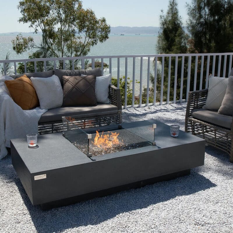 Cannes Fire Table - Avenue Design high end outdoor furniture in Montreal