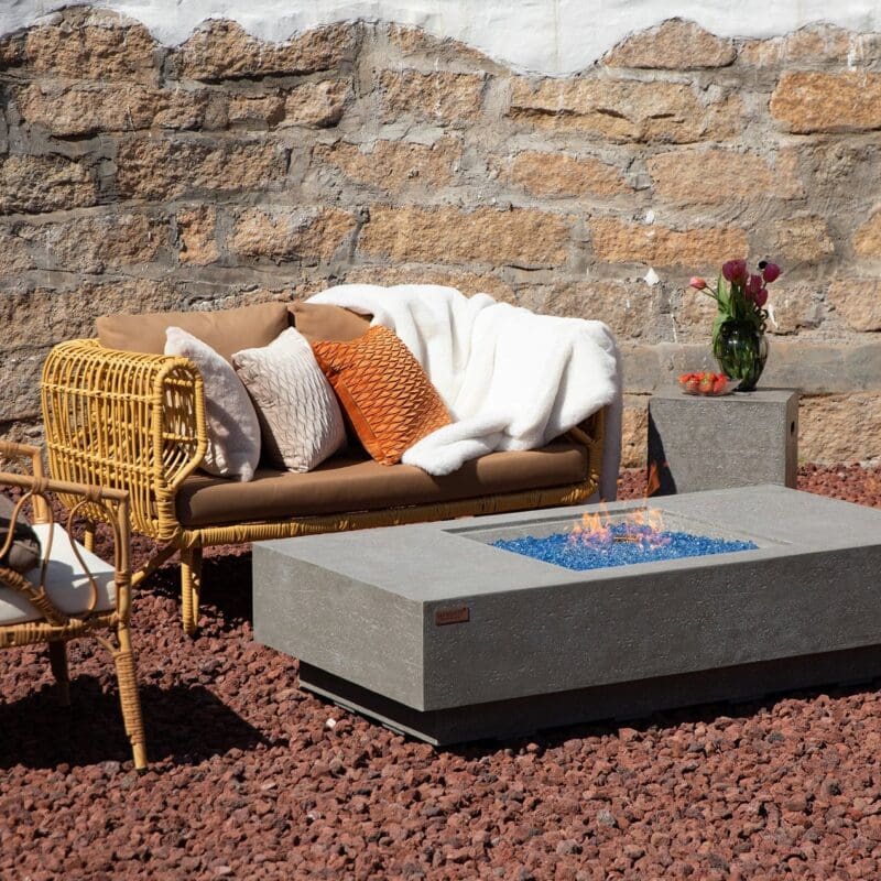 Monte Carlo Fire Table - Avenue Design high end outdoor furniture in Montreal