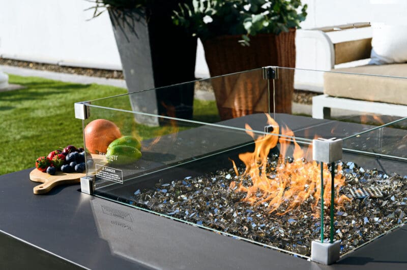 Bergamo Fire Table - Avenue Design high end outdoor furniture in Montreal