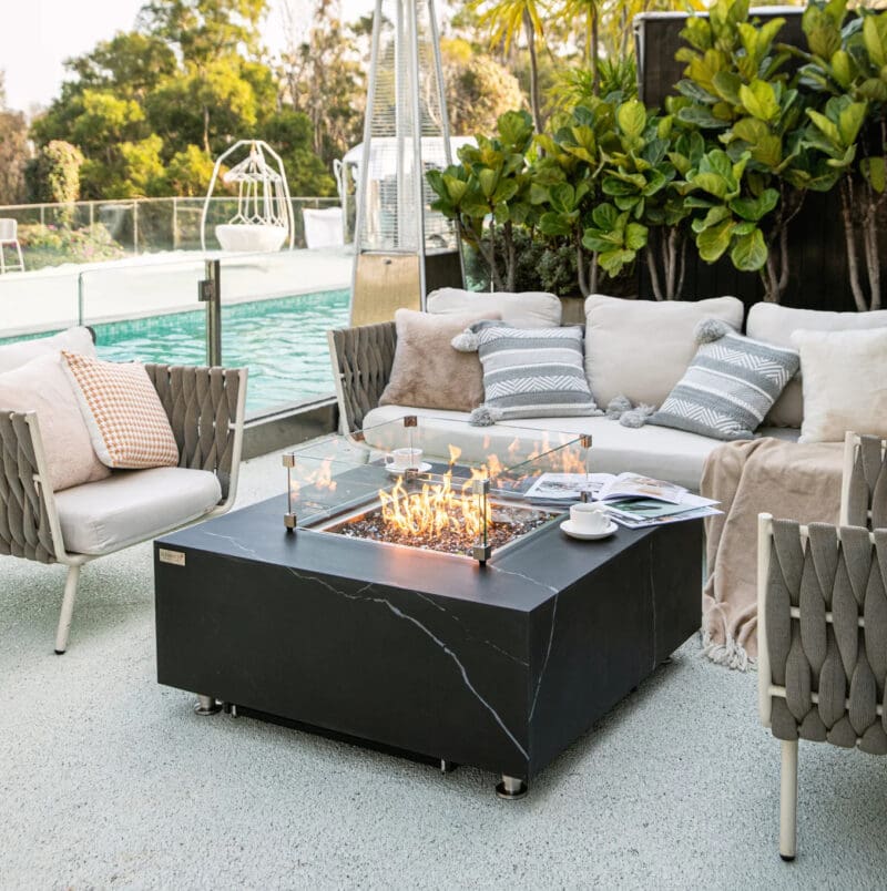 Sofia Fire Table - Avenue Design high end outdoor furniture in Montreal